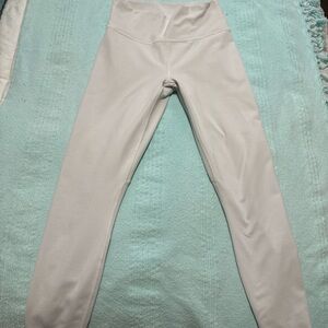 Women's White High-Waisted Leggings